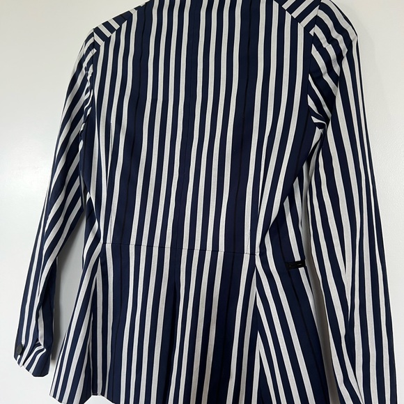 NWT Rag & Bone white and navy vertical striped blazer size 00 - Picture 5 of 5